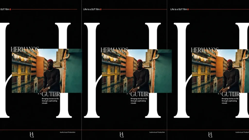 hermanos gutier branding poster