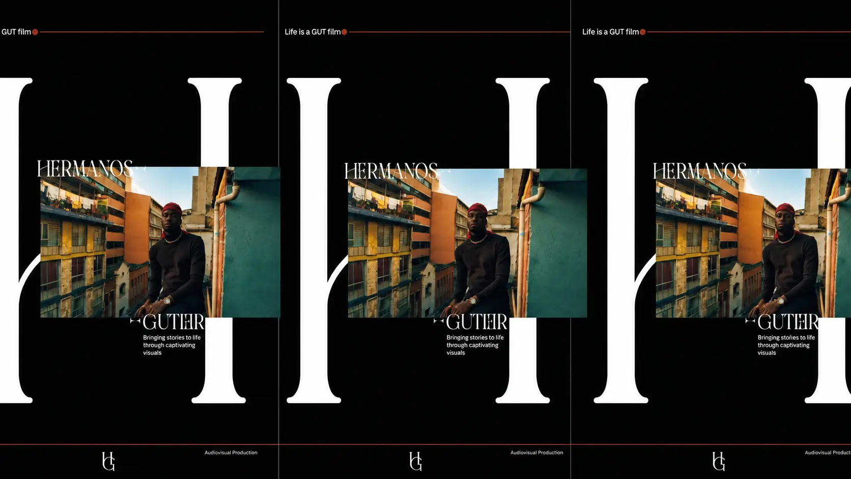 hermanos gutier branding poster