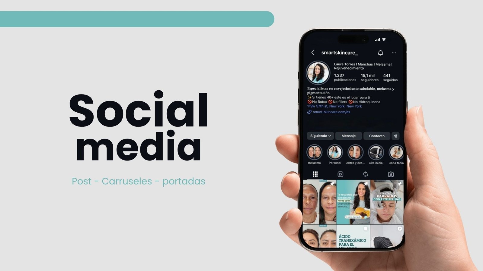 Smart skincare perfil instagram